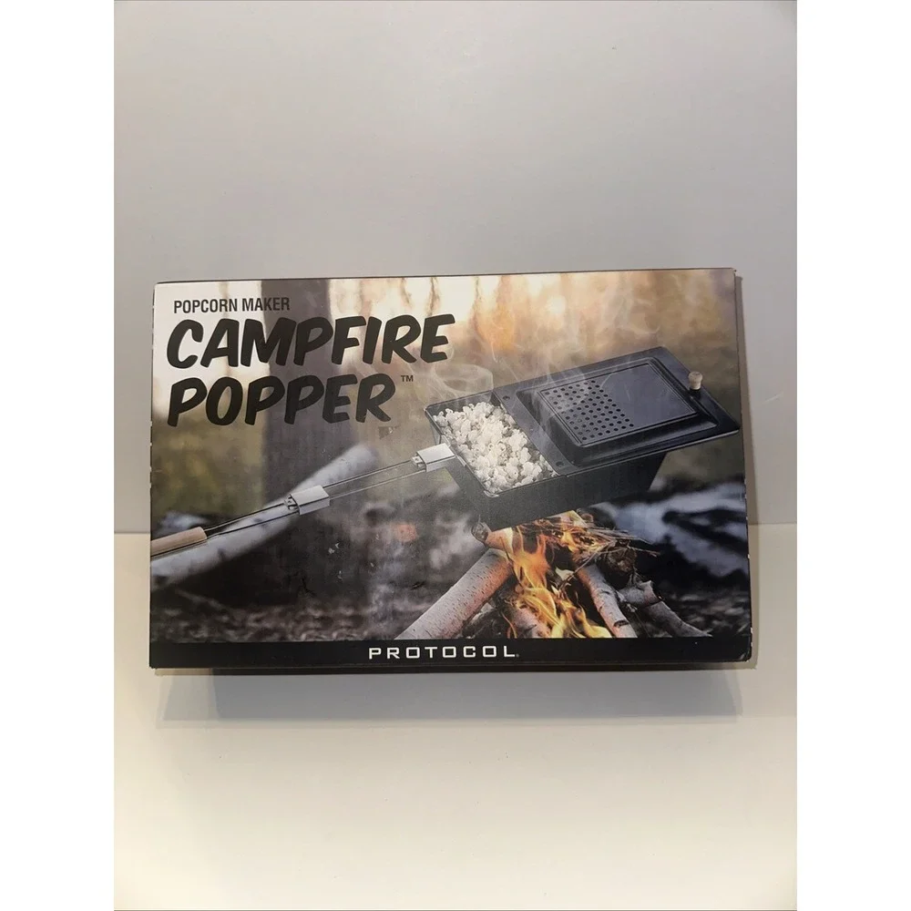 Campfire Popcorn Popper Protocol Camping Popcorn Maker 3 Quarts 5 Minutes‎ Long